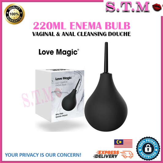 220ml Enema Bulb for Men & Women Vaginal & Anal Cleansing Douche for Intimate Hygiene