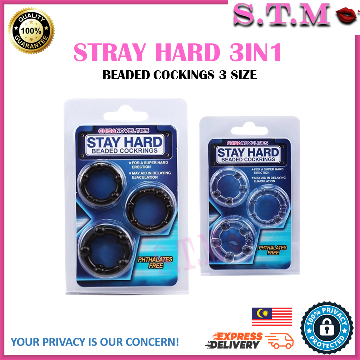 3-Size Beaded Silicone Penis Ring – Long-Lasting Delay & Stamina Control