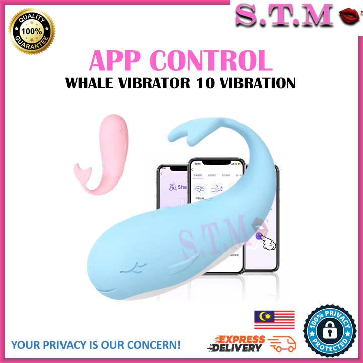 App-Controlled Whale Vibrator – 10 Vibration Modes & USB Rechargeable