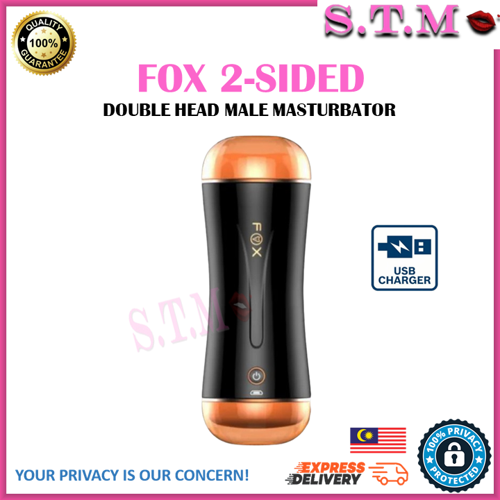 FOX 2-Sided Automatic Male Masturbator Dual Head Men Masturbation Cup