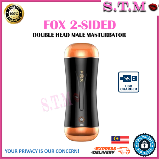FOX 2-Sided Automatic Male Masturbator Dual Head Men Masturbation Cup