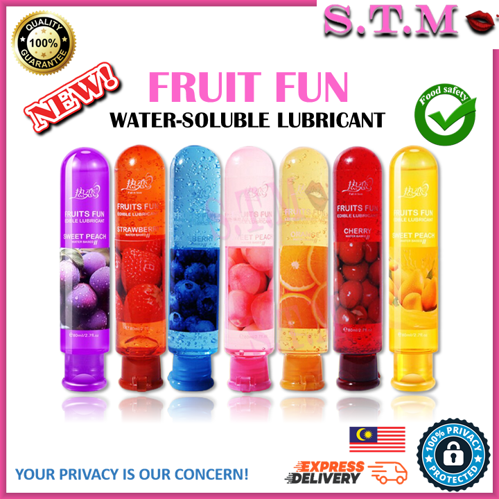 FRUITS FUN 80ML Edible Lubricant – Water-Soluble Fruity Flavored Gel