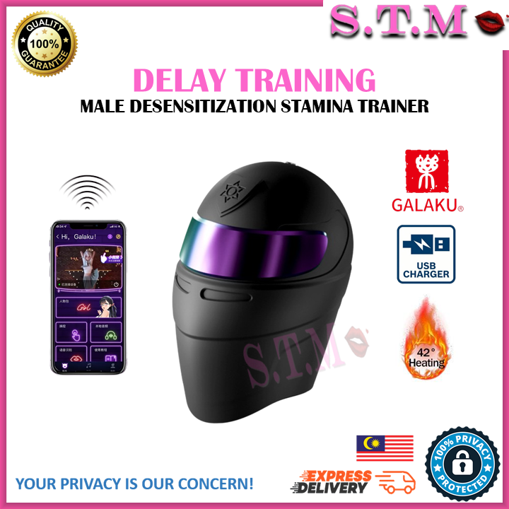 GALAKU Delay Training Masturbator Cup Male Desensitization Stamina Trainer for Glans Sensitivity Control