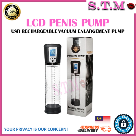LCD Penis Pump – USB Rechargeable Vacuum Enlargement Pump for Men