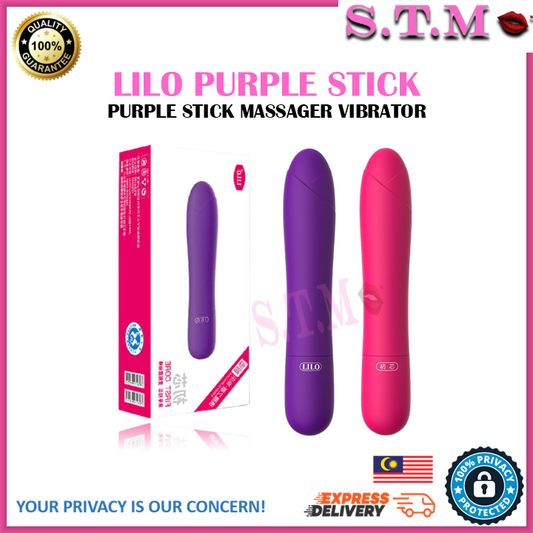 LILO Purple Stick G SPOT 5 Vibration Modes Bullet Vibrato AV Stick Massager