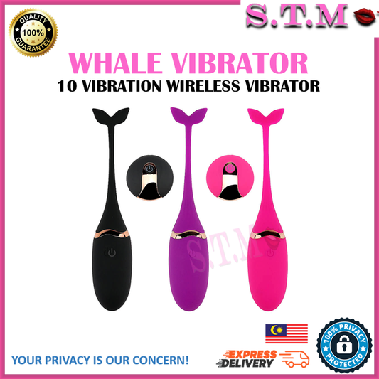 Little Whale Vibrator – USB Rechargeable Remote Control Vibrating Egg for Women