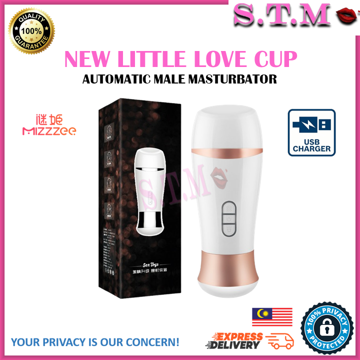 MIZZZEE Automatic Masturbation Cup with 5 Languages Sound - New Little Love Cup