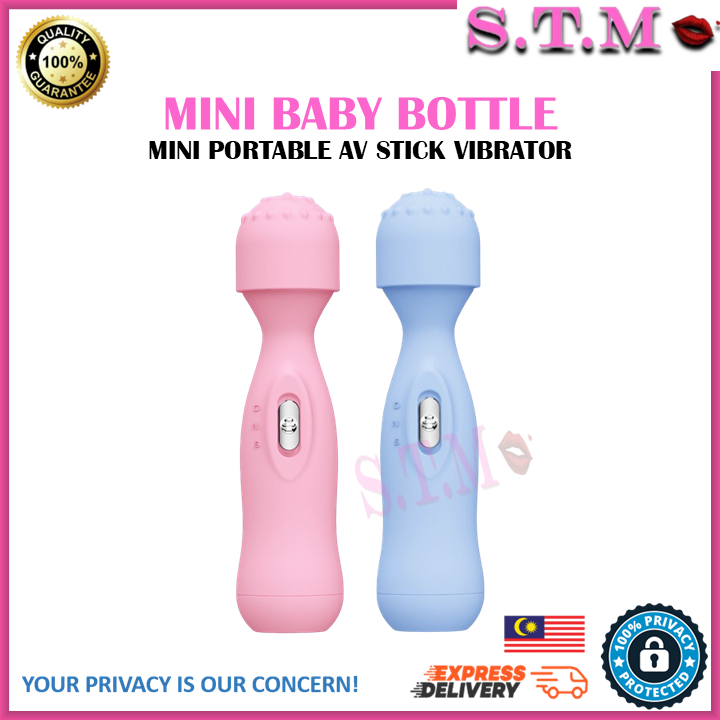 Portable Mini Baby Bottle AV Massager with Beaded Head and Soft Touch