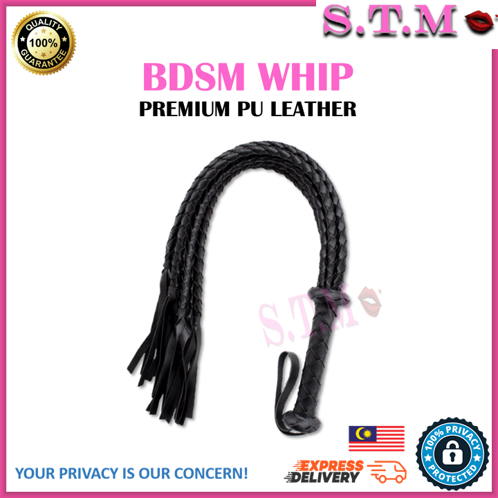 Premium PU Leather BDSM Whip – Flogging & Bondage Restraint Toy