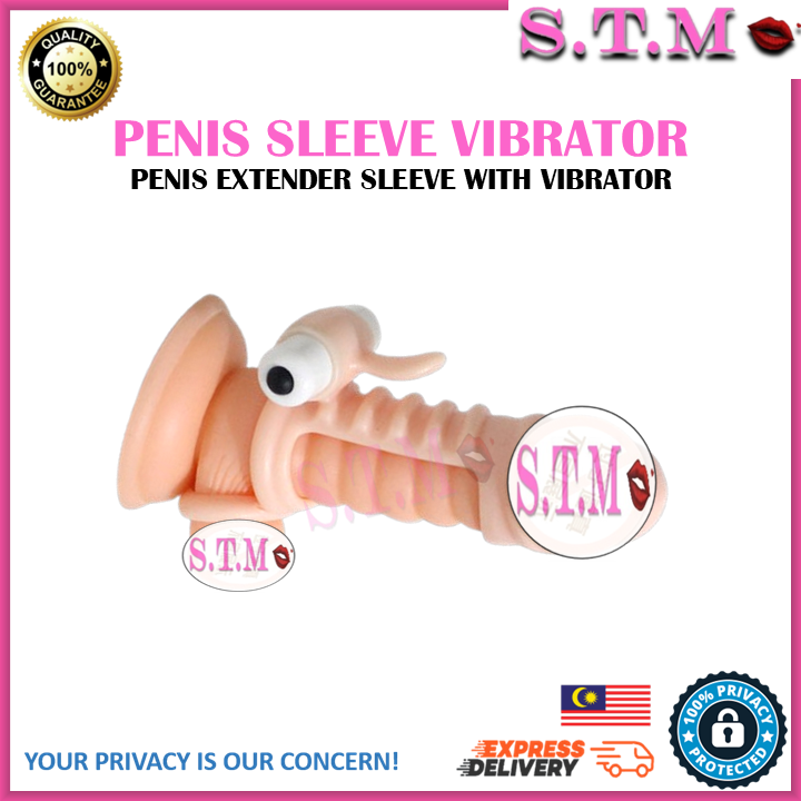 Reusable Penis Sleeve with Vibrator Penis Extension