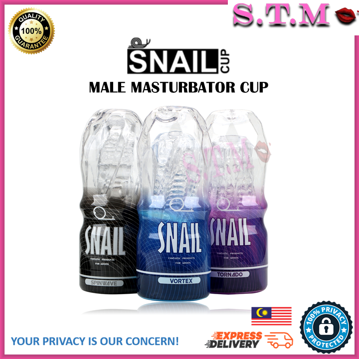 SNAIL Male Masturbator – Transparent AV Cup with Oral, Vagina & Anal Sensation