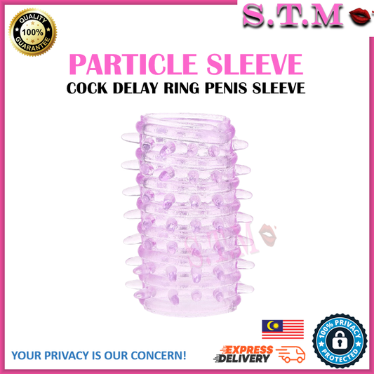 Silicone Particle Cock Ring – Reusable Penis Sleeve for Delay & Enlargement