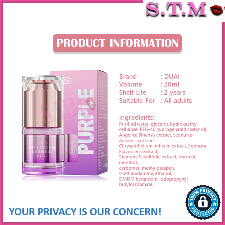 DUAI “Pleasure Bloom” Arousal Gel for Women 20ml Intimate Sensitivity Enhancer & Lubricant