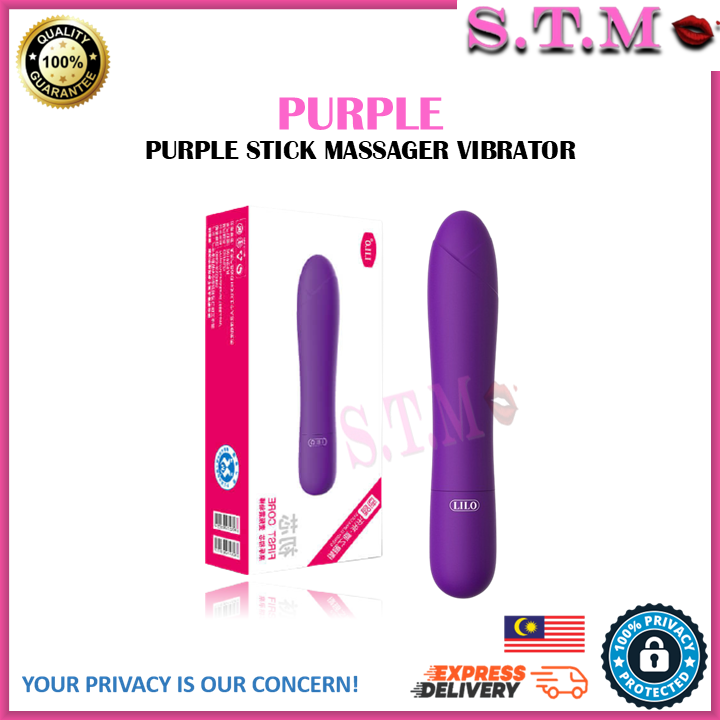 LILO Purple Stick G SPOT 5 Vibration Modes Bullet Vibrato AV Stick Massager