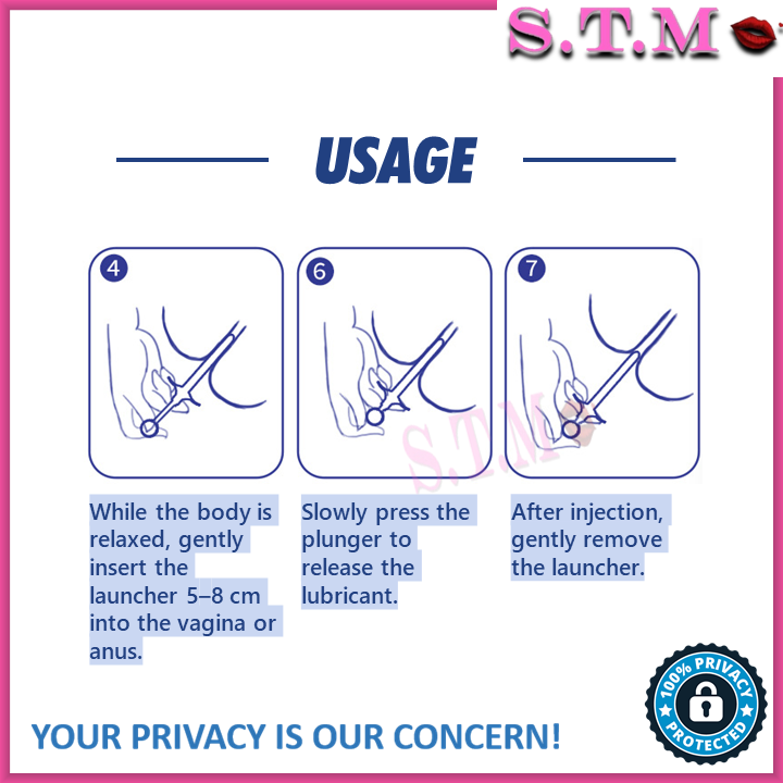 Reusable Lube Launcher - Lubricant Injector For Vagina & Anal