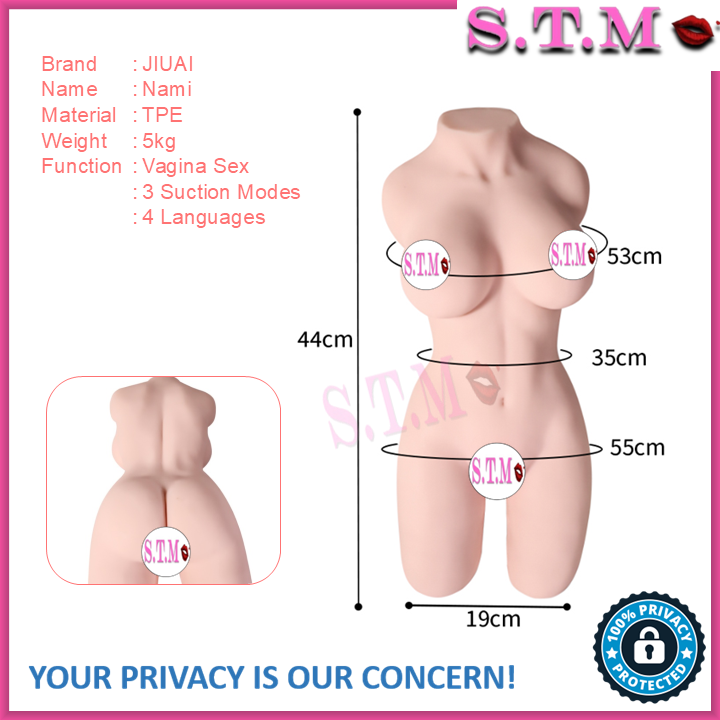 JIUAI NAMI Automatic Suction Half Body Sex Doll Mature Women Realistic Feel High Quality 5kg