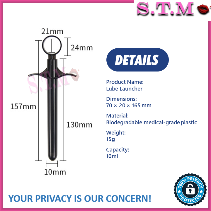 Reusable Lube Launcher - Lubricant Injector For Vagina & Anal
