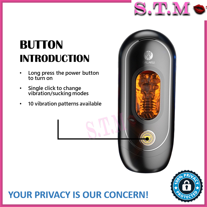 GALAKU Devourer Smart Masturbator Cup APP-Controlled Dual Stimulation with Vibration & Suction