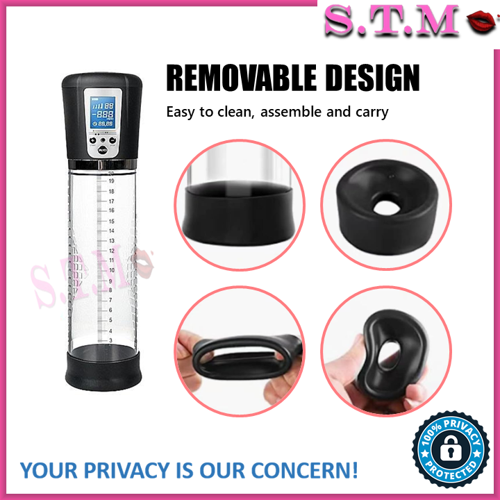 LCD Penis Pump – USB Rechargeable Vacuum Enlargement Pump for Men