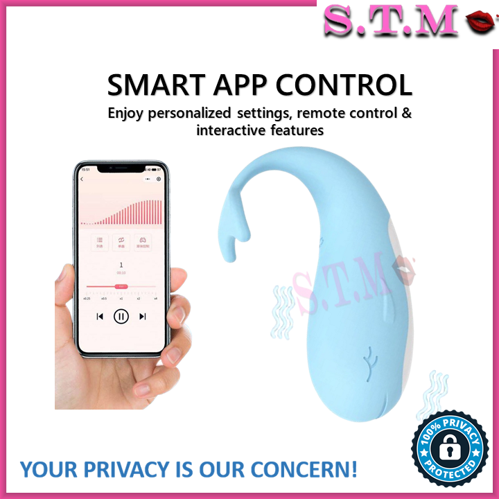App-Controlled Whale Vibrator – 10 Vibration Modes & USB Rechargeable