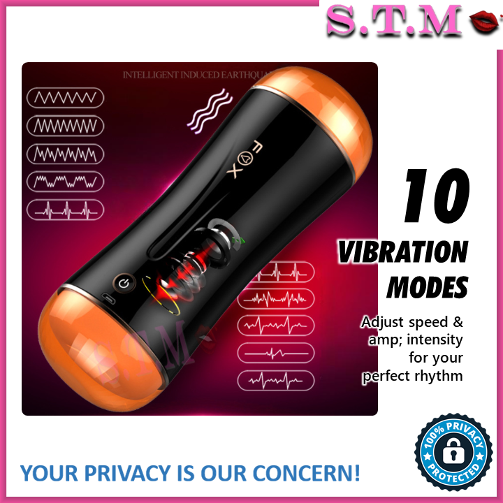 FOX 2-Sided Automatic Male Masturbator Dual Head Men Masturbation Cup