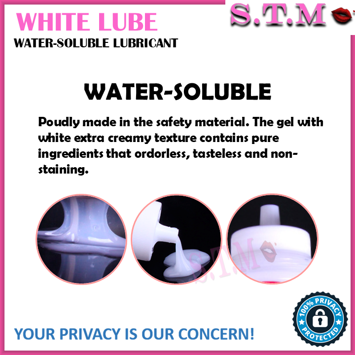 WHITE LUBE Gel 200ML – Water-Based Creamy Lubricant for Men & Women
