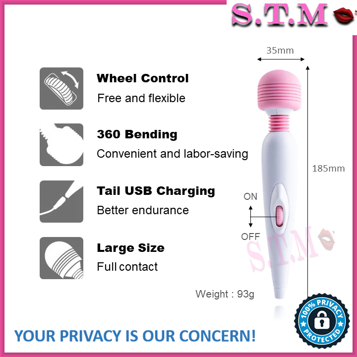 AV Stick Vibrator – Multi-Speed Rechargeable Massager for Pleasure