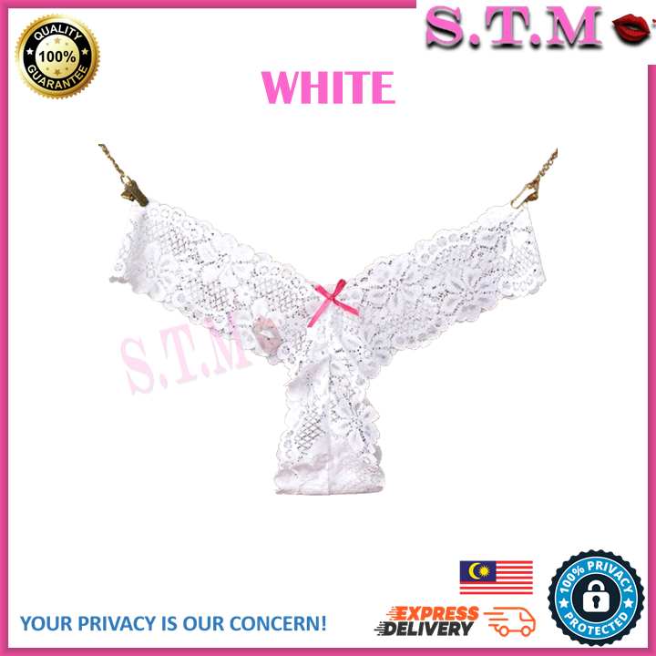 Women Sexy G String Transparent Lace Underwear Hollow Panties T Back Thong