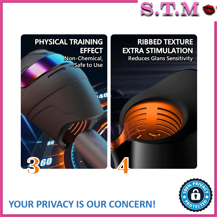 GALAKU Delay Training Masturbator Cup Male Desensitization Stamina Trainer for Glans Sensitivity Control