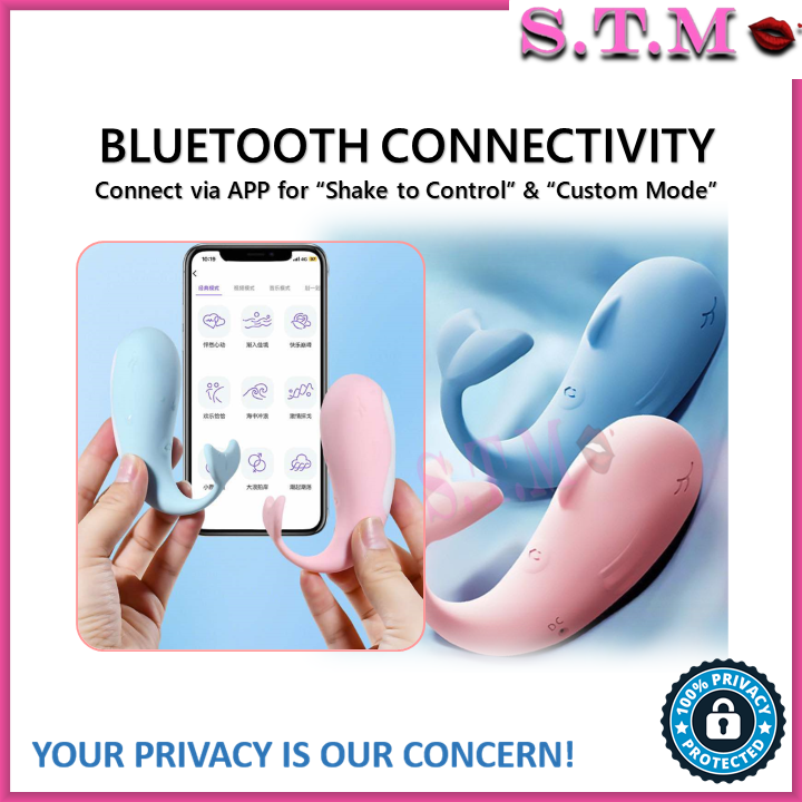 App-Controlled Whale Vibrator – 10 Vibration Modes & USB Rechargeable
