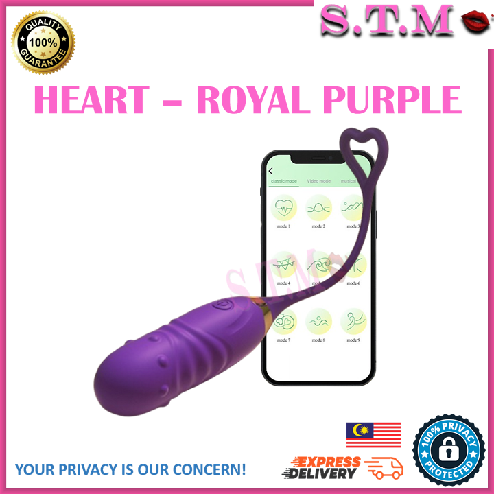 CUTE MONSTER HEART App Control Automatic Telescopic Vibrating Egg with 12 Vibration Modes