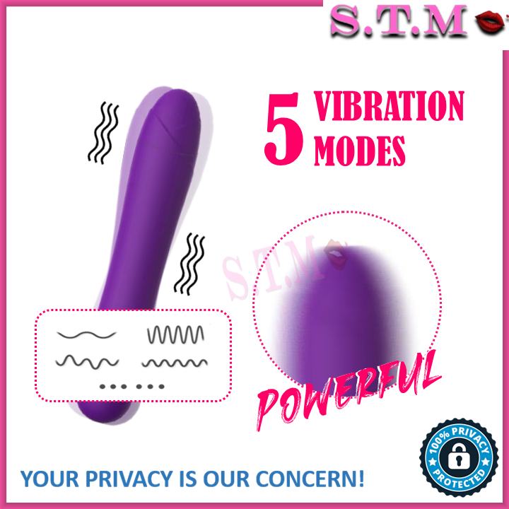 LILO Purple Stick G SPOT 5 Vibration Modes Bullet Vibrato AV Stick Massager