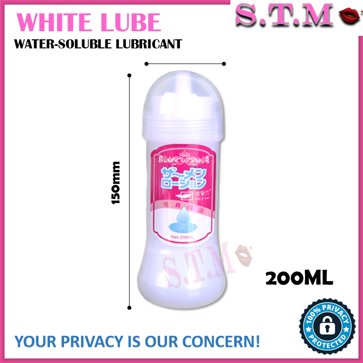 WHITE LUBE Gel 200ML – Water-Based Creamy Lubricant for Men & Women