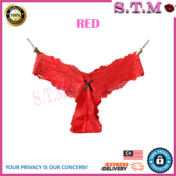 Women Sexy G String Transparent Lace Underwear Hollow Panties T Back Thong