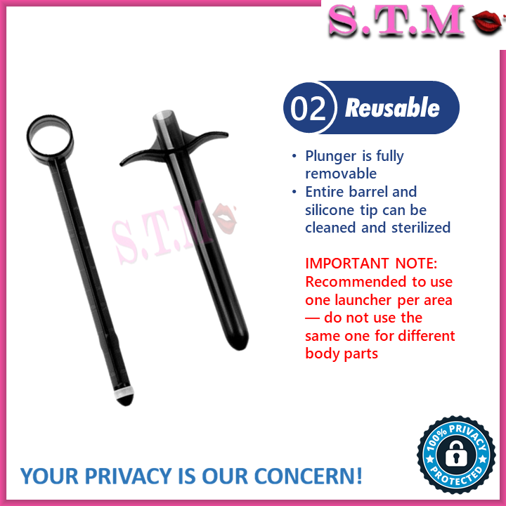 Reusable Lube Launcher - Lubricant Injector For Vagina & Anal