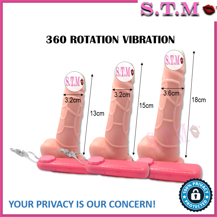 Multi-Speed Rotating Realistic Dildo – Powerful Vibrating Sex Toy