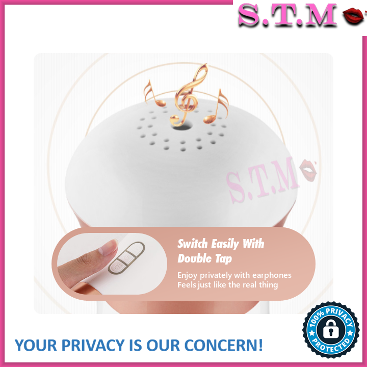 MIZZZEE Automatic Masturbation Cup with 5 Languages Sound - New Little Love Cup