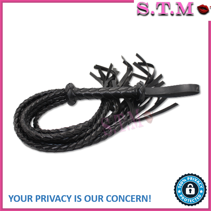 Premium PU Leather BDSM Whip – Flogging & Bondage Restraint Toy