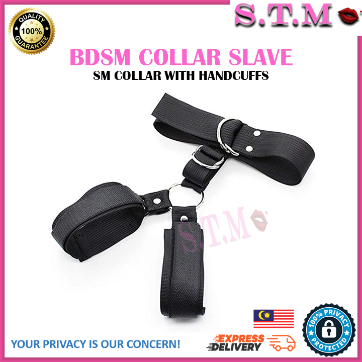 BDSM Mouth Gag & Restraint – Ball Gag with Back Handcuffs for Bondage Play