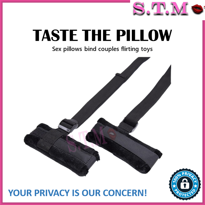 BDSM Sex Pillow – Bondage Pillow with Handcuffs & Leg Cuffs for Couples