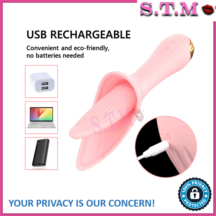 Flower Tongue Licking Vibrator – 30 Vibration Modes & USB Rechargeable