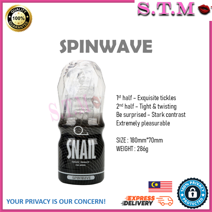 SNAIL Male Masturbator – Transparent AV Cup with Oral, Vagina & Anal Sensation