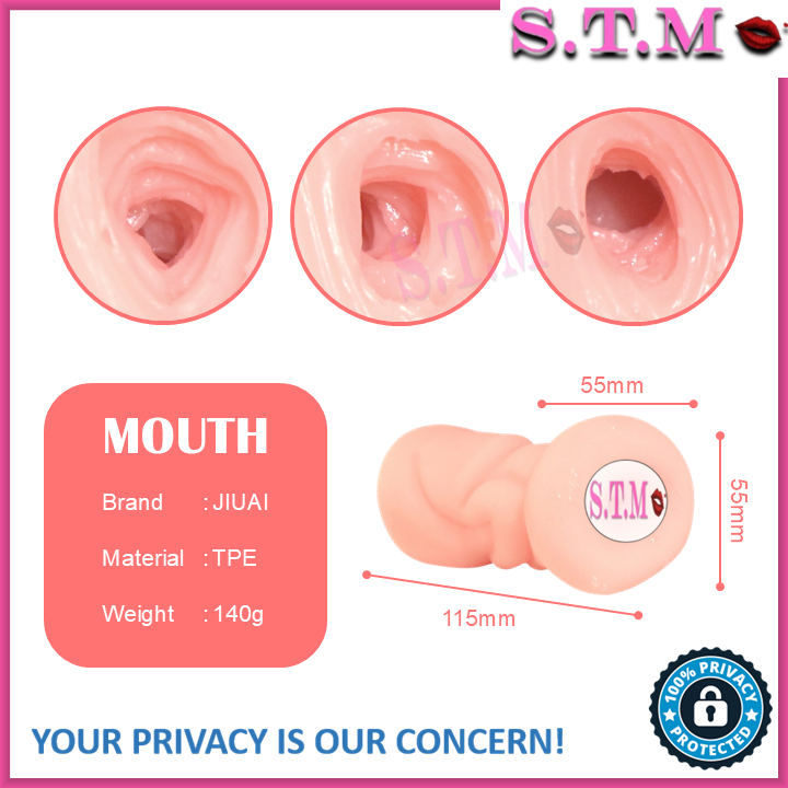 JIUAI Cute Anime Style Pocket Fake Pussy Male Masturbation Cup TPE Silicone