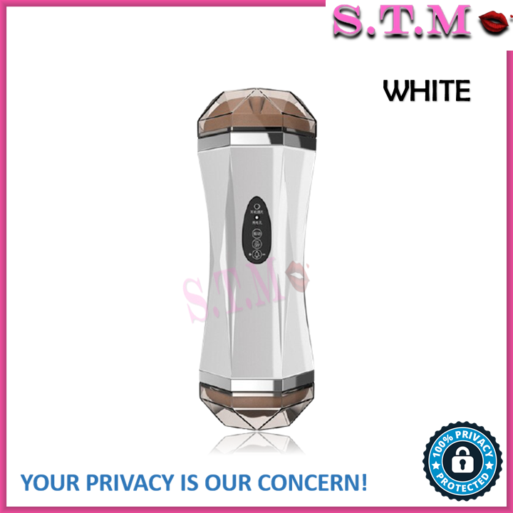 Double Hole Smart 2-in-1 Vibrating Masturbator with Sound for Men