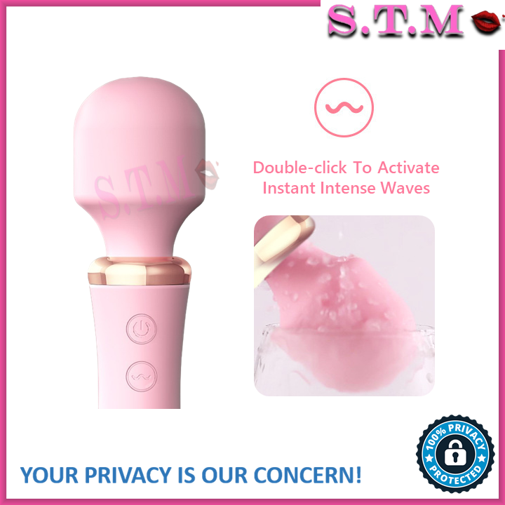 LILO "Love Wand" Dual-Head Vibrator Rechargeable Multi-Speed AV Massager for Women