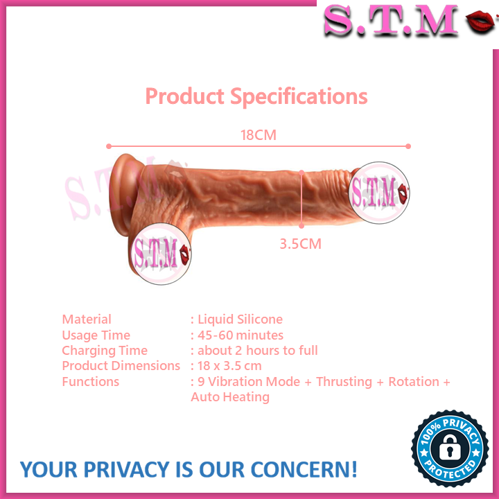 4in1 Realistic Thrusting Dildo Vibrator Sex Toys for Women 9 Vibration Mode APP Control