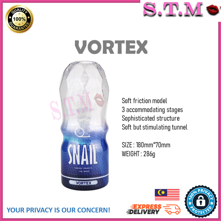 SNAIL Male Masturbator – Transparent AV Cup with Oral, Vagina & Anal Sensation