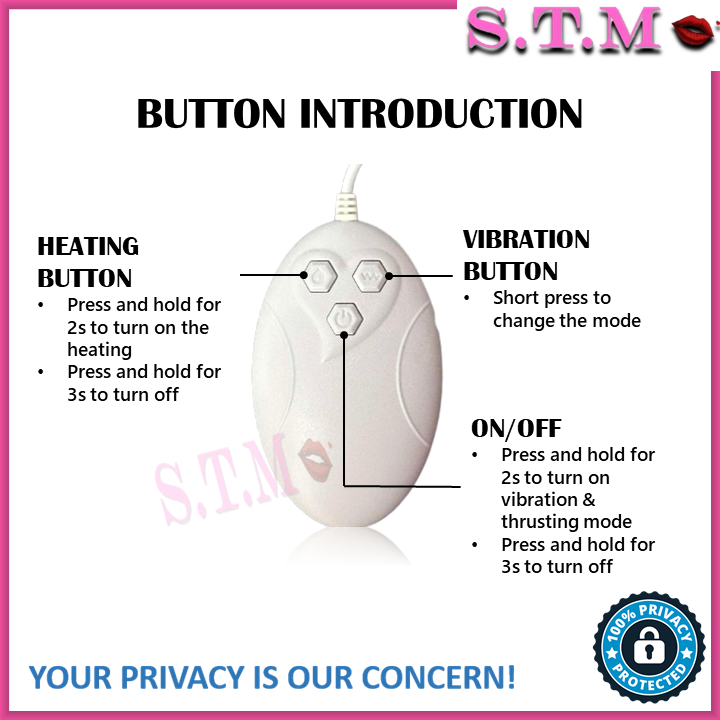 Wired Realistic Thrusting Dildo – Full Silicone, 10 Vibration Modes, 42°C Heating & Telescopic Motion