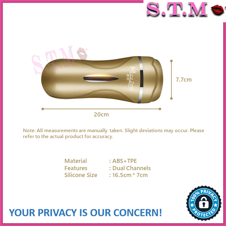 Premium Twin Thrill Dual-Channel Stroker - 1 Sided Vagina & Anal 2-in-1 Pleasure Cup For Men