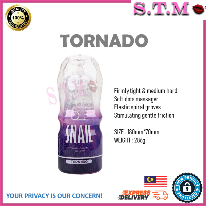 SNAIL Male Masturbator – Transparent AV Cup with Oral, Vagina & Anal Sensation